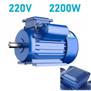 Motor Eléctrico Monofásico 2200W 220V Eje 3HP 24mm Todo Cobre Motor Industrial - Imagen 1 de 14