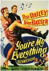 You're My Everything Movie Poster 27X40 Dan Dailey Anne Baxter Anne Revere
