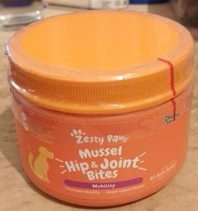 Zesty Paws New Zealand Green Lipped Mussel Chewable Treats for Dogs - Picture 1 of 2