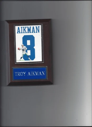 TROY AIKMAN JERSEY PLAQUE DALLAS COWBOYS FOOTBALL NFL Cover
