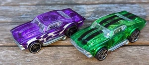 Hot Wheels Green & Purple '69 Chevelle X-Rayners Lot X2 - Bild 1 von 3