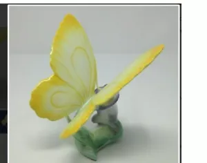 Große Herde handbemalt Porzellan Schmetterling Blume Figur Statue *EUC* - Bild 1 von 4