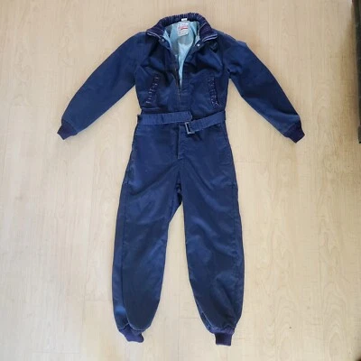 Walls 80s Vintage Coveralls Youth Size 12 Reg Brown Insulated Blizzard Pruf USA - Image 1 of 4
