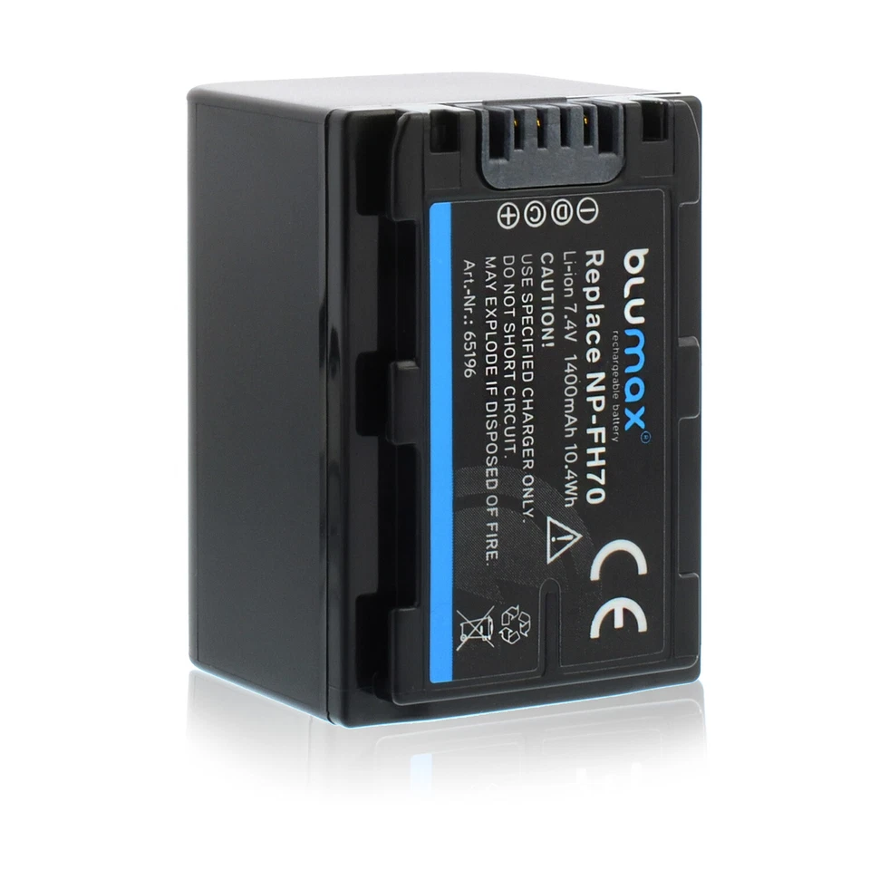 Blumax Akku passend für Sony NP-FH70 NP-FH100 NP-FH40 NP-FH50 NP-FH60 1400 mAh