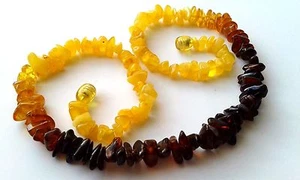 ELEGANTE WEIBLICHE KETTE / AUS NATÜRLICHEM BALTISCHEM BERNSTEIN <3 - Bild 1 von 8