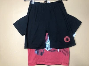 Marvel Boys Size Extra Small Spider Man Pajamas Shorts 2pcs Set Black Red - Picture 1 of 12