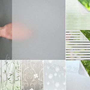 5M Bubble Free Frosted Window Film Self Adhesive Etched Privacy Glass Film Vinyl - Picture 1 of 29