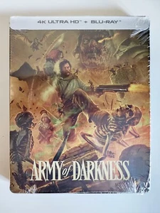 Evil Dead Army of Darkness Steelbook: 4K, Blu Ray Sealed New Mint Ships in Box - Picture 1 of 10