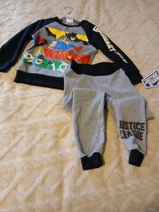 Boys sweat/ Jogging outfit size 4 long sleeve pants New Size 4 Justice League - Picture 1 of 4