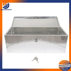 30"X13"X10" Aluminum Pickup Truck Bed Tool Box Trailer Diamond Plate Storage - Picture 1 of 16