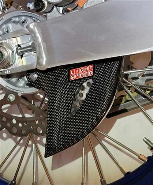 LightSpeed Carbon Fiber Rear Disc Guard-Yamaha-YZ/WR 125-450F-2003-2026 - image 1 of 1