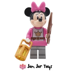LEGO Minnie Mouse Knight Minifigure Dark Pink Dress NEW 10780 DIS077 R97 - Picture 1 of 3