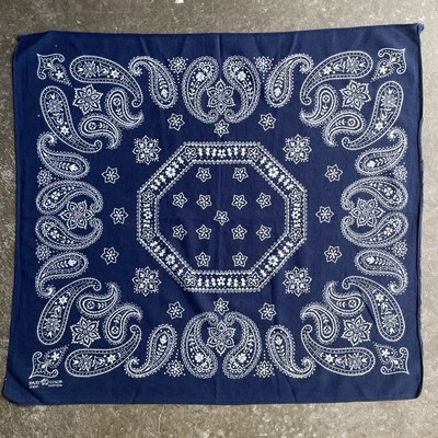 Винтажная бандана 50-х Davis & Catterall Blue Elephant Trunk Up быстрого цвета - Изображение 1 из 4