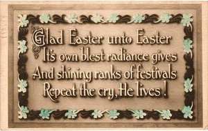 Vintage 1911 Easter Postcard with Poem & Wisconsin Postmark - Picture 1 of 2