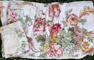 ¡Sábana plana Ralph Lauren Home Sussex Garden King de colección y dos fundas de almohada estándar! - Imagen 1 de 3