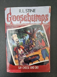 Goosebumps Say Cheese and Die! R. L. Stine 1992, Trade Paperback #4 28th Print - Foto 1 di 8