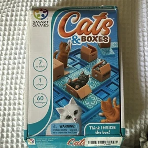 Smart Cat Games Cats & Boxes Travel Puzzle Game 60 Smart Cat Challenges - Picture 1 of 7
