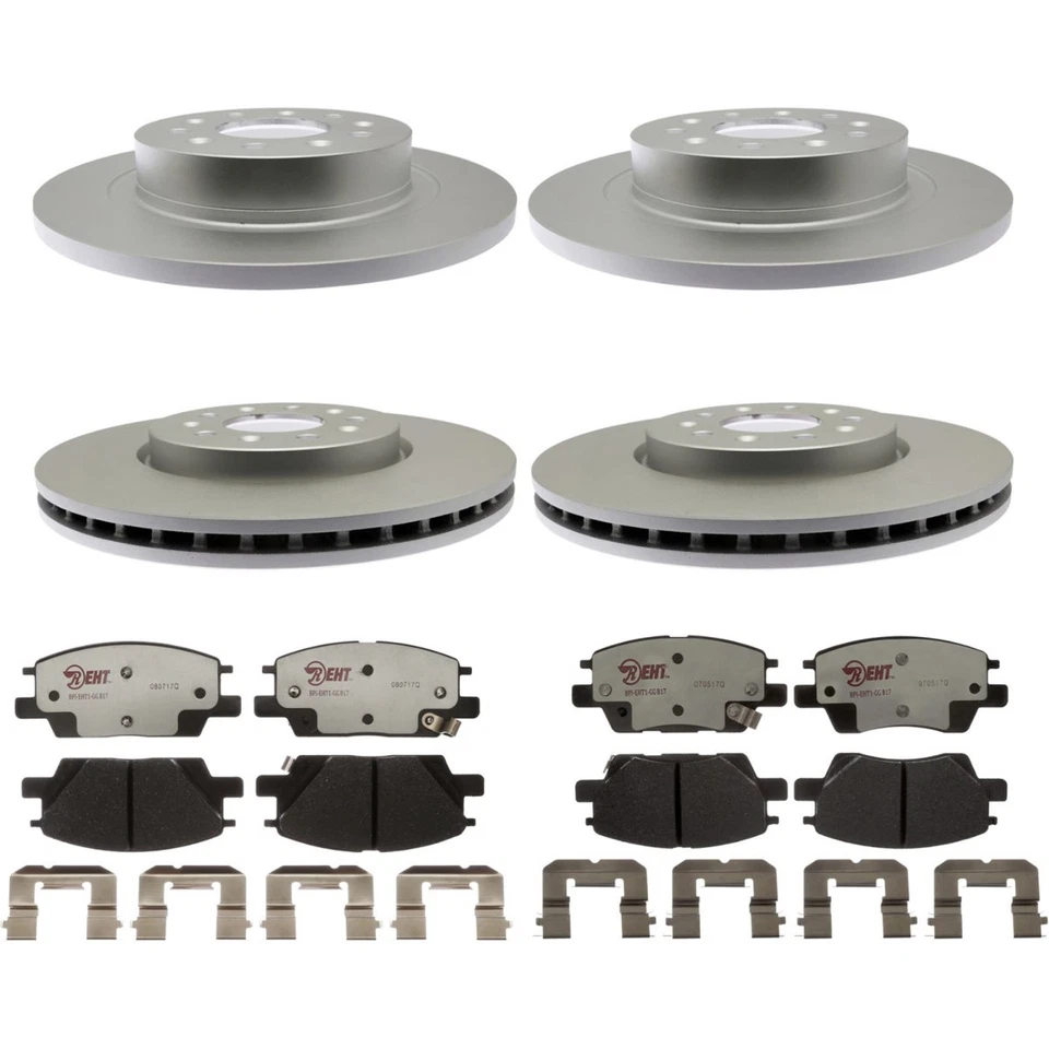 KIT-210513-1316 Juego de 4 ruedas delanteras y traseras de discos de freno Raybestos Foto 1 de 4