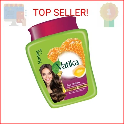 Mascarilla capilar Vatika Naturals Hot Oil - Tratamiento de proteína de huevo y multivitamínico para seco Foto 1 de 2