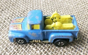 1973 Hot Wheels Blue Ford 56 Hi Hauler Pick Up Truck With Motorcycles - Picture 1 of 4
