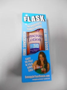 Smuggle Your Booze Hide Alcohol Flask Sunscreen Bottle Concert Festival - Picture 1 of 4