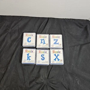 Provo Craft Sizzix Fun Serif Letters S Z X K C N Uppercase Die Cutter Ellison - Picture 1 of 12