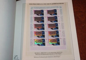 Weltraumflug ins neue Jahrtausend,Kleinb. Nr.2081 echt geflogen mit Zertifikaten - Bild 1 von 1