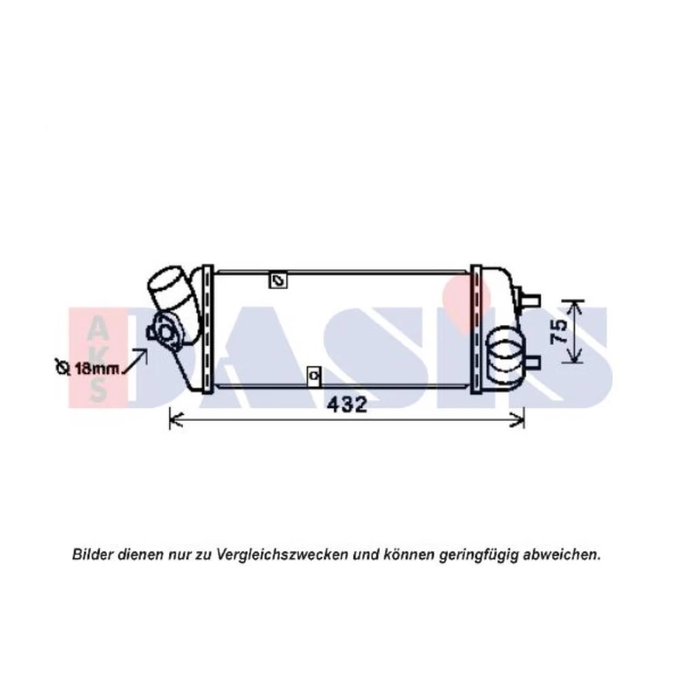 Ladeluftkühler Kühlrippen gelötet für KIA Rio II Accent III Stufenheck - Bild 1 von 1