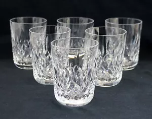 Set (6) bicchieri da cocktail Waterford LISMORE cristallo OLD FASHIONED 3,5" COME NUOVI 8 oz - Foto 1 di 10