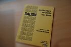 GALION  SP-600 MILLING PLANER OWNER OPERATOR OPERATION Manual book maintenance