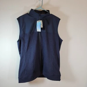 PUMA GOLF Cloudspun Colorblock Vest 53746503 Navy Blazer men's medium  - Picture 1 of 11