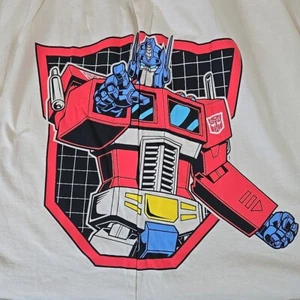 Transformers Shirt Herren 3XL Creme Optimus Prime V Megatron Cartoon 80er Pop - Bild 1 von 9