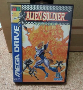 Alien Soldier Genesis Megadrive Sega Treasure With Box Instructions Game JAPAN - Picture 1 of 13