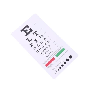 The List Standard Eye Test Chart Eyesight Testing Wall Visual Exam Pendant Exami - Picture 1 of 9