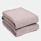  Warm Polar Fleece Throw Over Soft Sofa Bed Blanket for 50"x60" Blush Pink