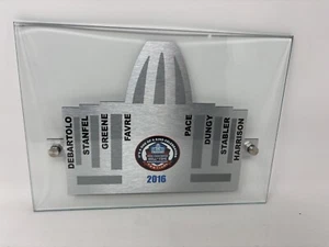 2016 NFL Hall of Fame Gedenktafel Glas Brett Favre Klasse TEAM SHOP - Bild 1 von 1
