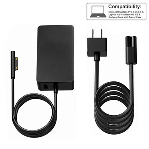 For Microsoft Surface Book Go Pro 3 4 5 6 7 8 AC Charger Adapter 1625 1706 1735 - Picture 1 of 18