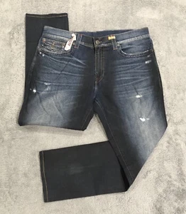 Jeans de mezclilla rectos relajados con solapa Ricky 41x32 True Religion de colección Y2K punto grande - Imagen 1 de 15