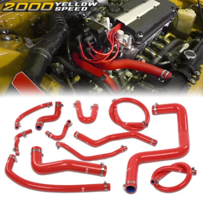 Fit for Honda Acura Integra DB7 DC4 RS LS GS SE Red Silicone Radiator Hose  Foto 1 de 4