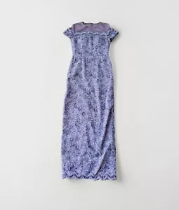 Vestido JS Collections Púrpura Lila Ilusiones Vestido Encaje Bordado Nuevo Cremallera Madre - Imagen 1 de 9