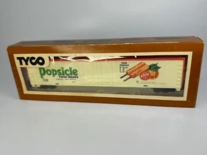 Vintage Tyco HO Scale * NOS * Reefer Box Car Popsicle Sicle White Orange 360F - Picture 1 of 3