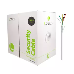 Filo di sicurezza antifurto 22/4 cavo 500FT incagliato schermato bianco 500' - Foto 1 di 8
