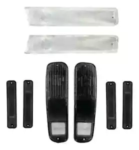 FORD Truck 8pc SMOKE F100 F150 F250 78 79 1978 1979 Tail Light Front Side Marker - Picture 1 of 16