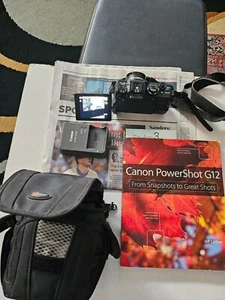 Canon PowerShot G12 10MP Digital Camera w/ battery, charger, cables, box & more - Picture 1 of 1
