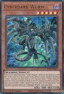 YuGiOh - Cyberdark Wurm - ALIN-EN027 - Ultra Rare - 1st Edition - Picture 1 of 1