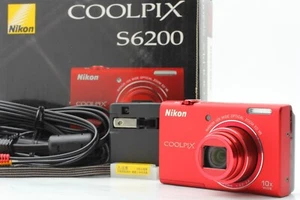 [COMO NUEVO en Caja] Cámara digital Nikon Coolpix S6200 roja 16,0 MP 10x zoom JAPÓN #115 - Imagen 1 de 11