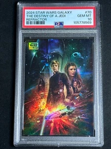 2024 Star Wars Galaxy Chrome Refractor The Destiny of a Jedi #70 PSA 10 GEM MINT - Picture 1 of 2