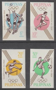 Philippines 1964 #915a-18a 18th Olympic Games, Tokyo (set of 4 imperforate) -MNH - Picture 1 of 5