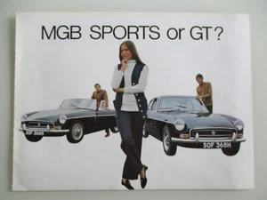 MG MGB und GT Prospekt brochure 1969 (GB) - Picture 1 of 9