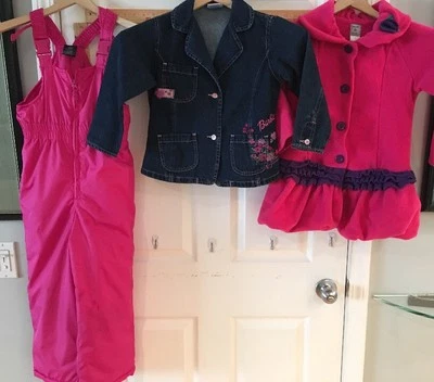 Girl's 6 Pink Snow Pants - Image 1 of 4